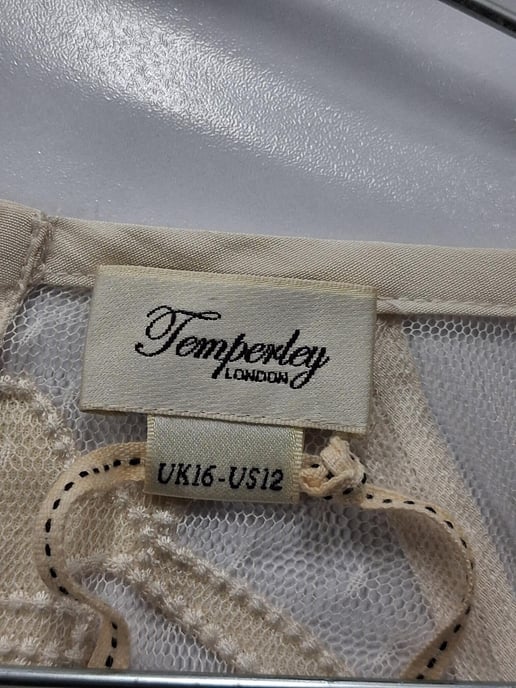 Temperley London mesh jurk tot op de knie in wit polyester - Image 5