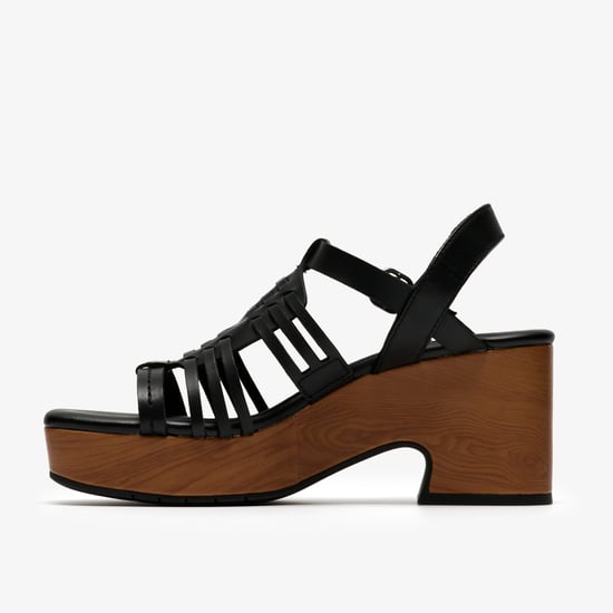 Nerisa May Black Leather Sandals - Image 2