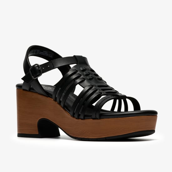 Nerisa May Black Leather Sandals - Image 4