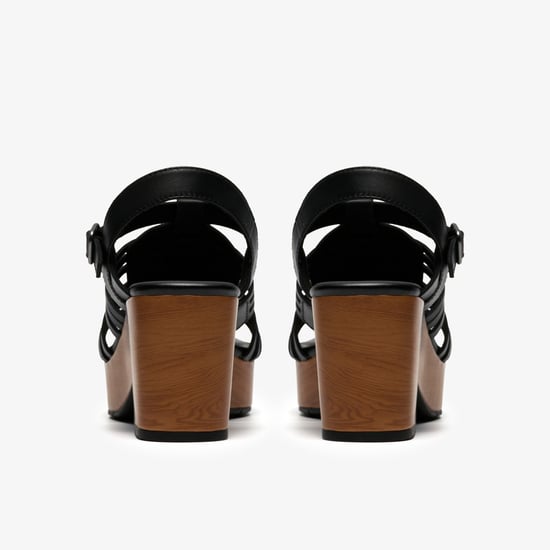 Nerisa May Black Leather Sandals - Image 5
