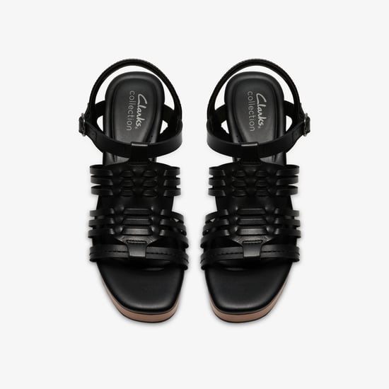 Nerisa May Black Leather Sandals - Image 6