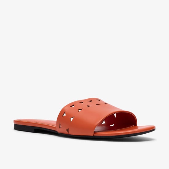 Kediri Mule Orange Sandals - Image 4