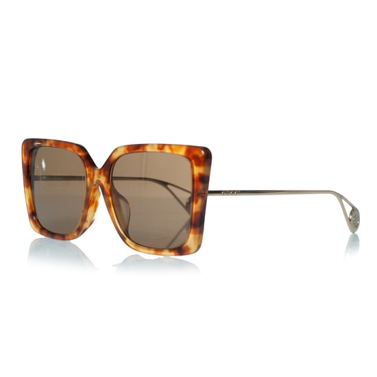 Gucci, Brown oversized Havana sunglasses - Image 2