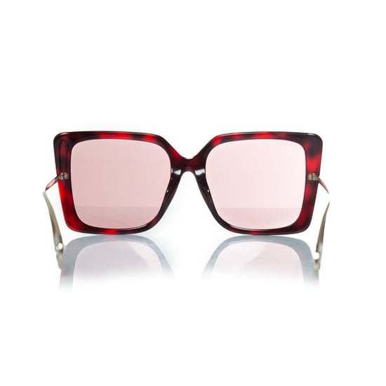Gucci, rosa oversized Havana solglasögon - Image 4