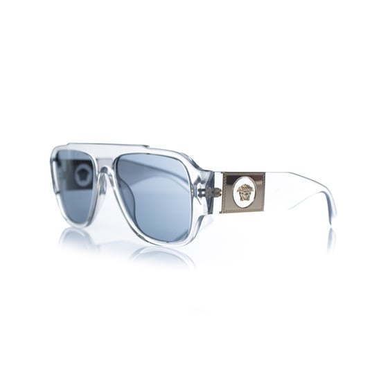 Versace, transparent shield medusa sunglasses - Image 1
