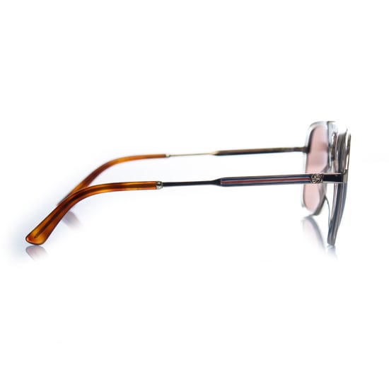 Gucci, transparante en gouden aviator - Image 3