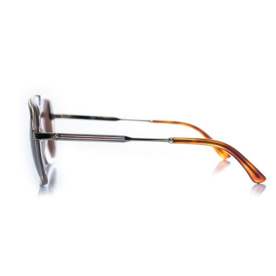 Gucci, transparante en gouden aviator - Image 5