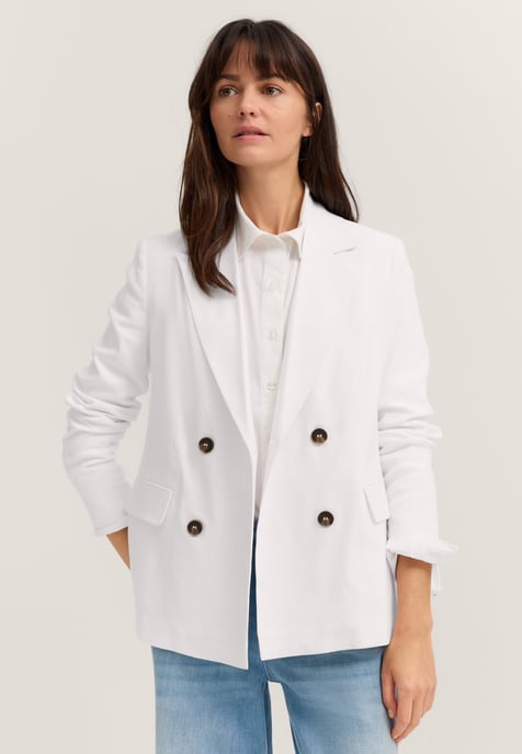 Bugatti Damen Blazer aus Leinenmischung mit Reverskragen - Image 1
