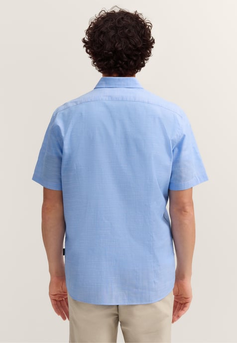 Bugatti Herren Overhemd met korte mouwen, modern fit, met button-downkraag - Image 2
