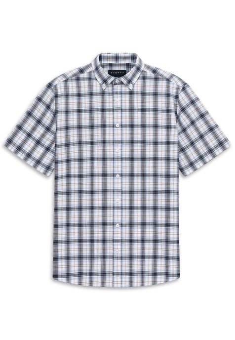 Bugatti Herren Korte mouwen shirt Modern Fit met ruitjespatroon - Image 2