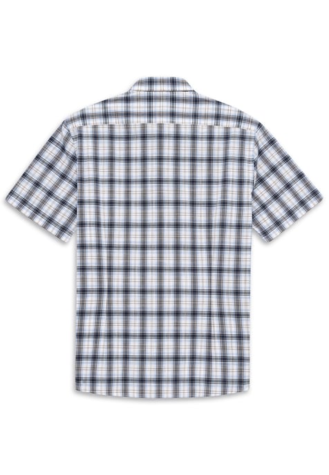 Bugatti Herren Korte mouwen shirt Modern Fit met ruitjespatroon - Image 3