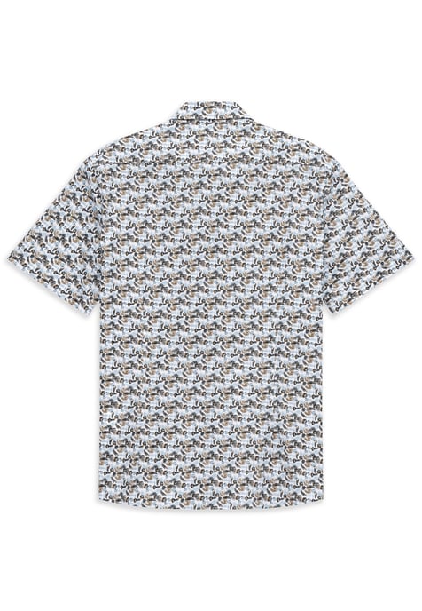 Bugatti Herren Overhemd met korte mouwen, modern fit, met print - Image 4