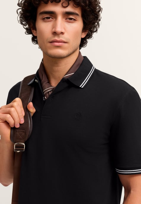 Bugatti Herren Polo Modern Fit van puur katoen - Image 4