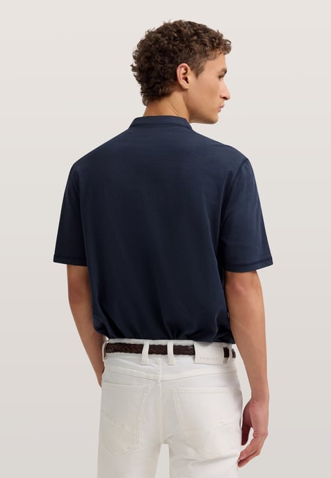 Bugatti Herren Poloshirt met opstaande kraag - Image 2