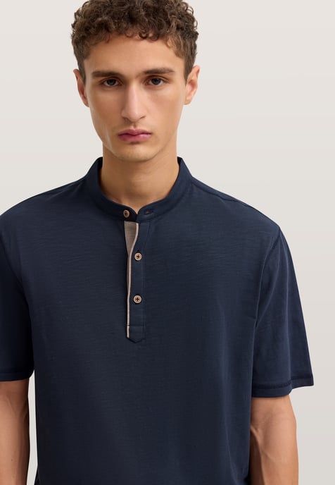 Bugatti Herren Poloshirt met opstaande kraag - Image 4