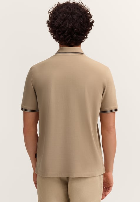 Bugatti Herren Polo Modern Fit van puur katoen - Image 2