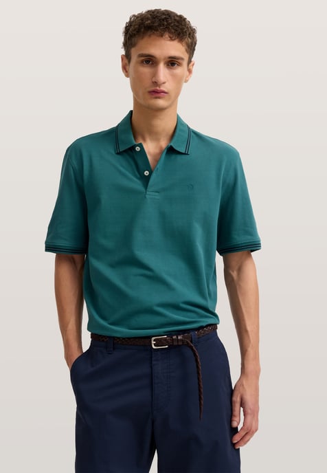 Bugatti Herren Polo Modern Fit van puur katoen - Image 1
