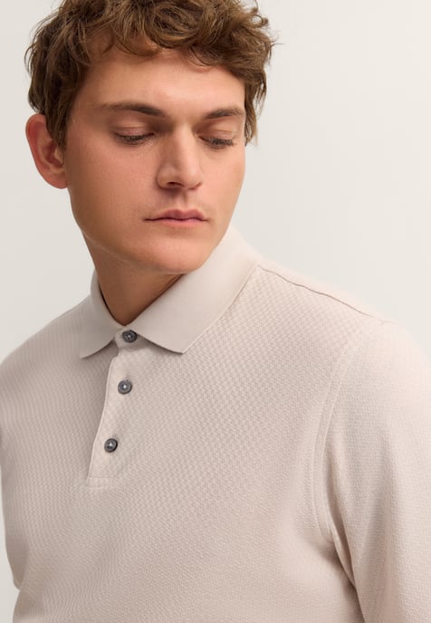 Bugatti Herren Poloshirt met katoenen structuur - Image 4