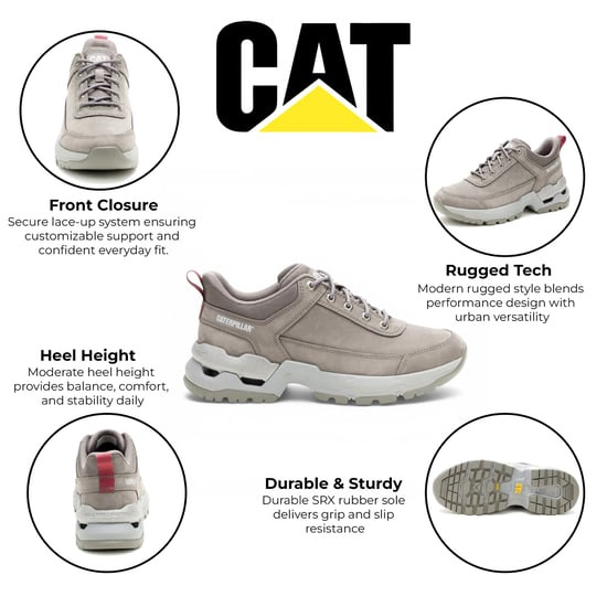 CAT (Caterpillar) donkergrijze leren sneakers - Surge Hiker - Image 2