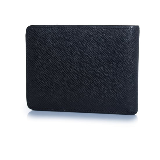 Louis Vuitton, black grained leather wallet with LV - Image 2