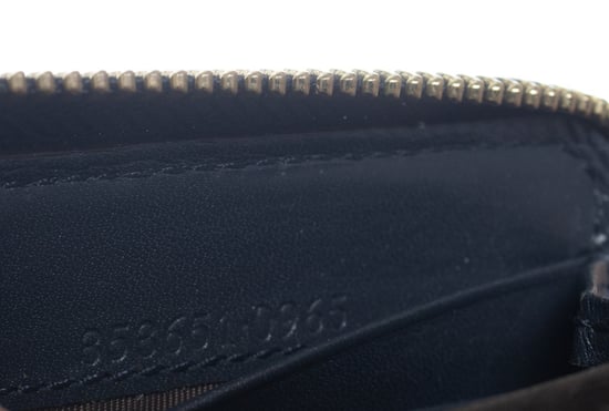 Gucci, monogram web wallet in blue - Image 6