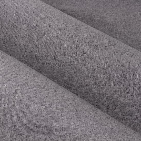 Furn Dawn Textured Blackout Eyelet Curtain Pair, Charcoal - Image 5