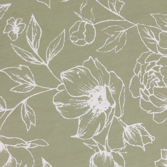 Wylder Bella Floral Lined Pencil Pleat Curtain Pair, Sage - Image 5