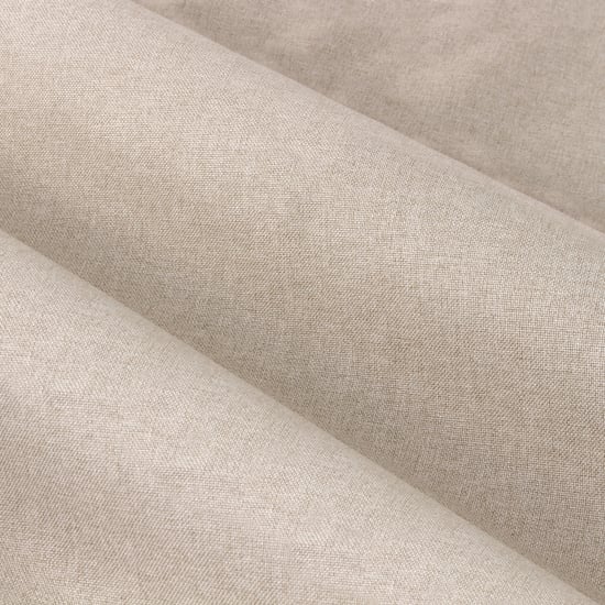 Furn Dawn Textured Blackout Eyelet Curtain Pair, Linen - Image 5