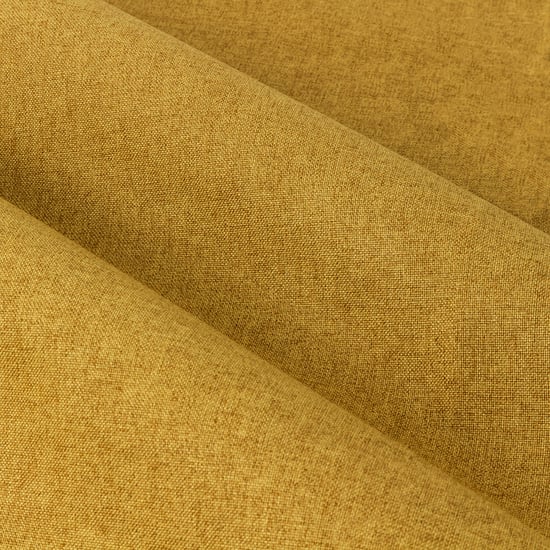 Furn Dawn Textured Blackout Eyelet Curtain Pair, Mustard - Image 5