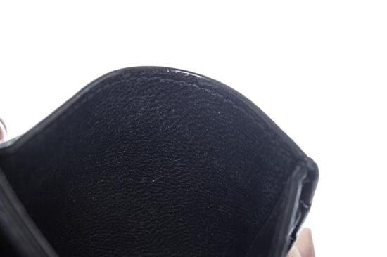 Gucci, black leather monogram embossed card holder - Image 4