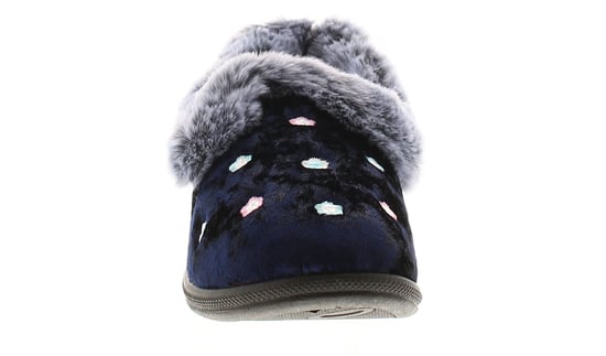 Jo & Joe Womens Slippers Faux Fur Delilah navy - Image 3