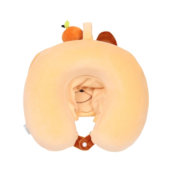 Capybara Travel Pillow With Hood brown - Image 5