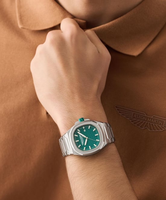 Aston Martin Icon Gpq Heren Zilveren Horloge MTIG2S604 - Image 4