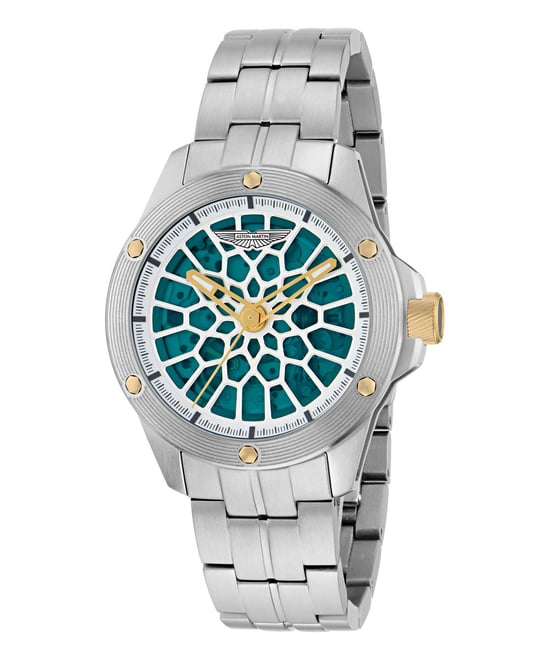 Aston Martin Thrill Rim Heren Zilveren Horloge MTRR1F505 - Image 3