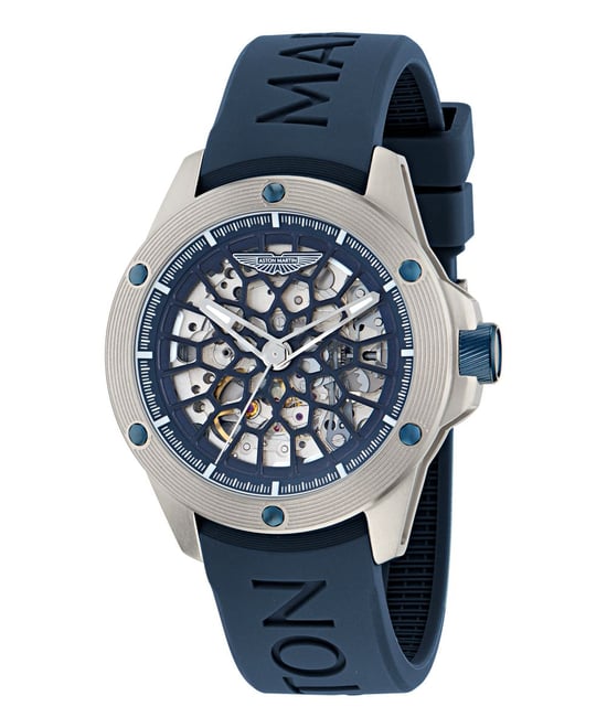 Aston Martin Thrill Rim Heren Zilveren Horloge MTRR1F504 - Image 5