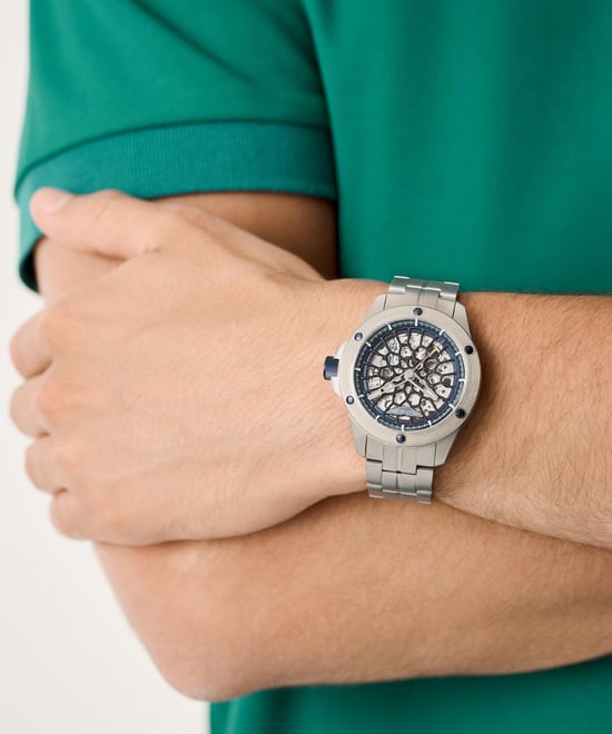 Aston Martin Thrill Rim Heren Zilveren Horloge MTRR1F504 - Image 6