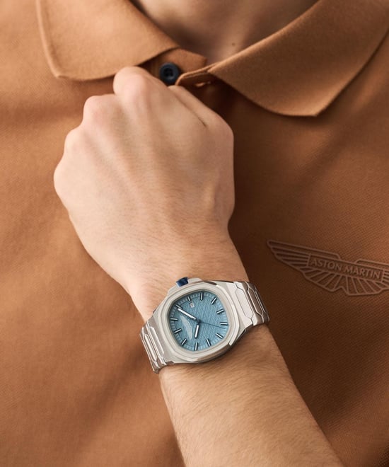 Aston Martin Icon Gpq Heren Zilveren Horloge MTIG2S605 - Image 4