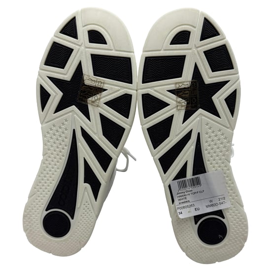 Jimmy Choo Hawaii High-To Sneakers in White Leather - Image 6