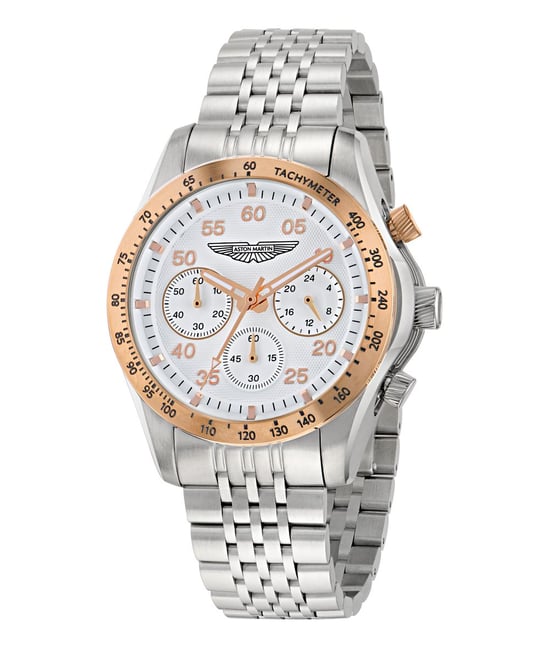 Aston Martin Thrill Sgt W Heren Zilver Horloge MTRS1F504 - Image 3