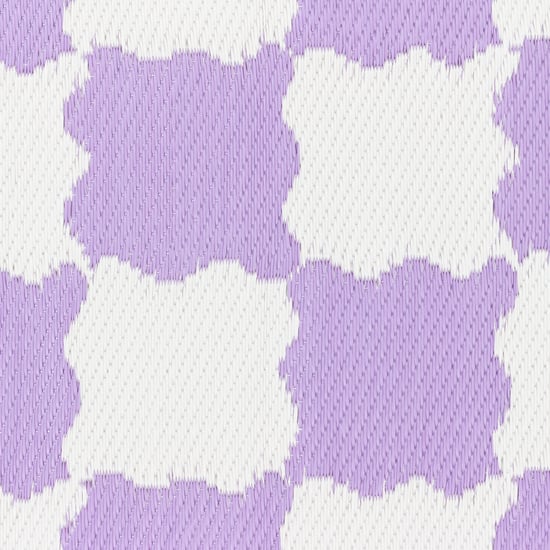 Furn Check Outdoor/Indoor 100% Recycled Rug, Lilac - Image 6