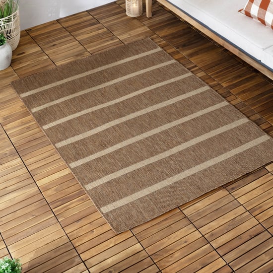 Yard Tala Stripe Jute Rug, Natural - Image 4