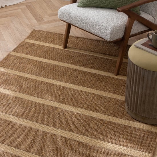 Yard Tala Stripe Jute Rug, Natural - Image 5