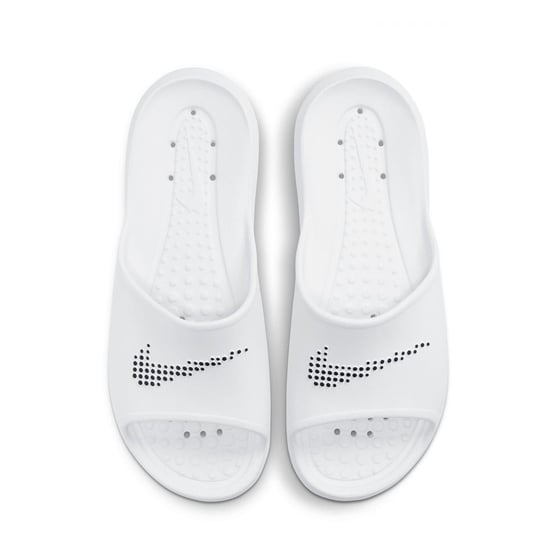 Men's Nike Victori Shower Sliders in White/Black - Image 3