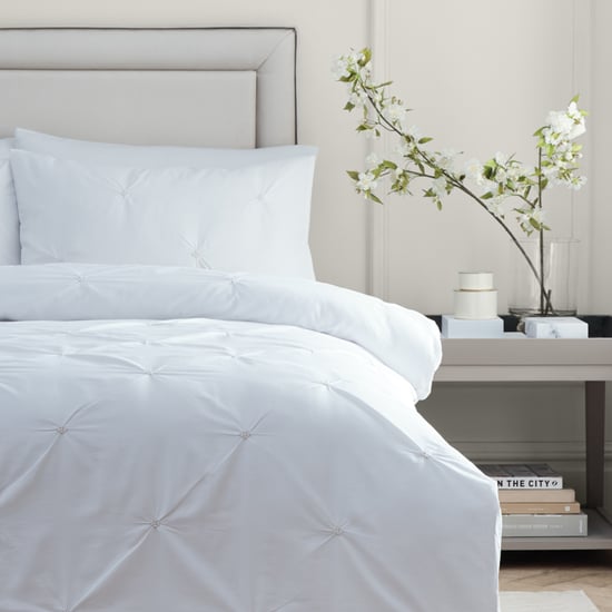 Paoletti Elysia Pinch Pleat 100% Cotton Duvet Cover Set, Champagne - Image 3