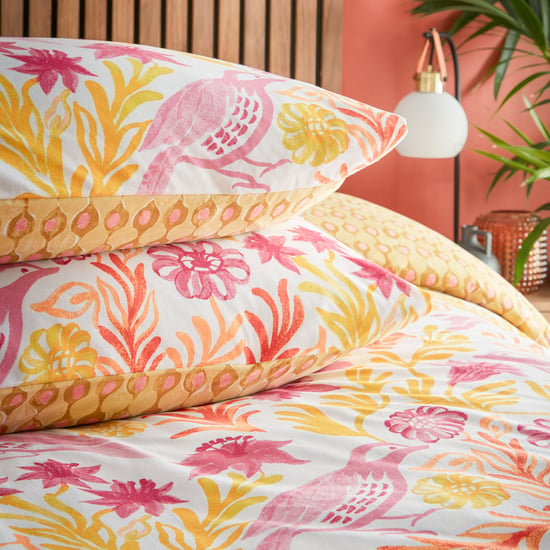 Furn Alentejo Reversible Duvet Cover Set, Citrus - Image 3