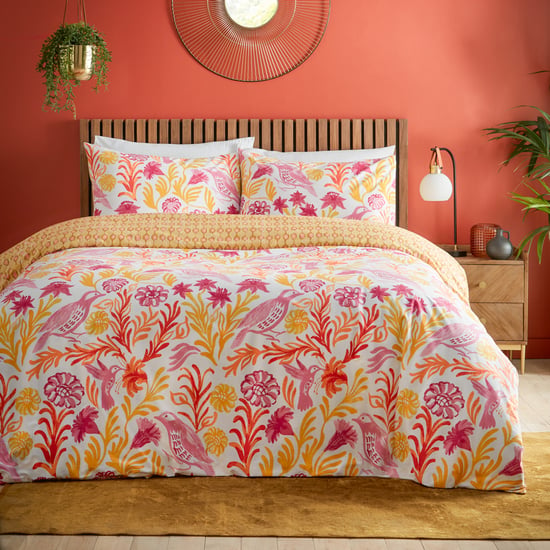 Furn Alentejo Reversible Duvet Cover Set, Citrus - Image 4