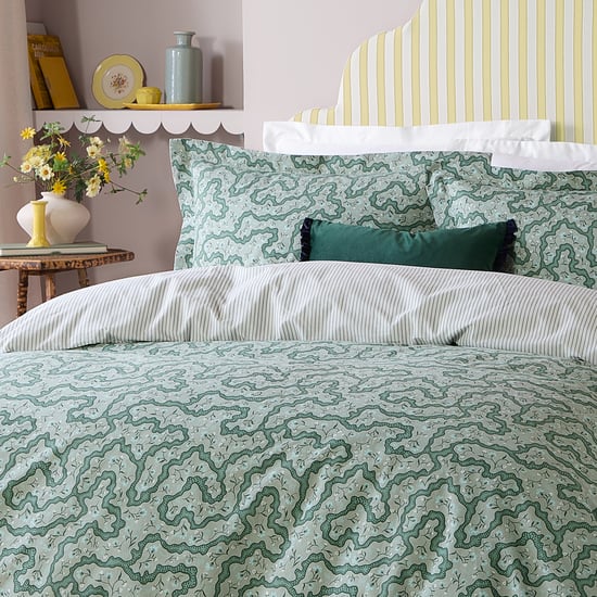Wylder Brianna Floral 100% Cotton Duvet Cover Set, Tarragon Green - Image 3