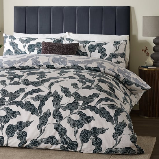 Hoem Lauro Printed Reversible Duvet Cover Set, Dusk - Image 3