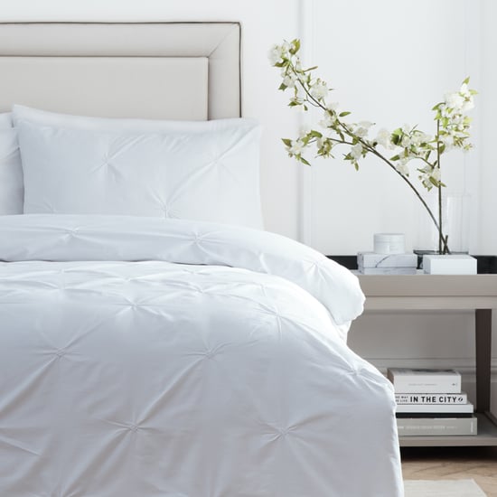 Paoletti Elysia Pinch Pleat 100% Cotton Duvet Cover Set, White - Image 3