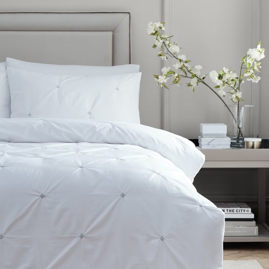Paoletti Elysia Pinch Pleat 100% Cotton Duvet Cover Set, Black - Image 3